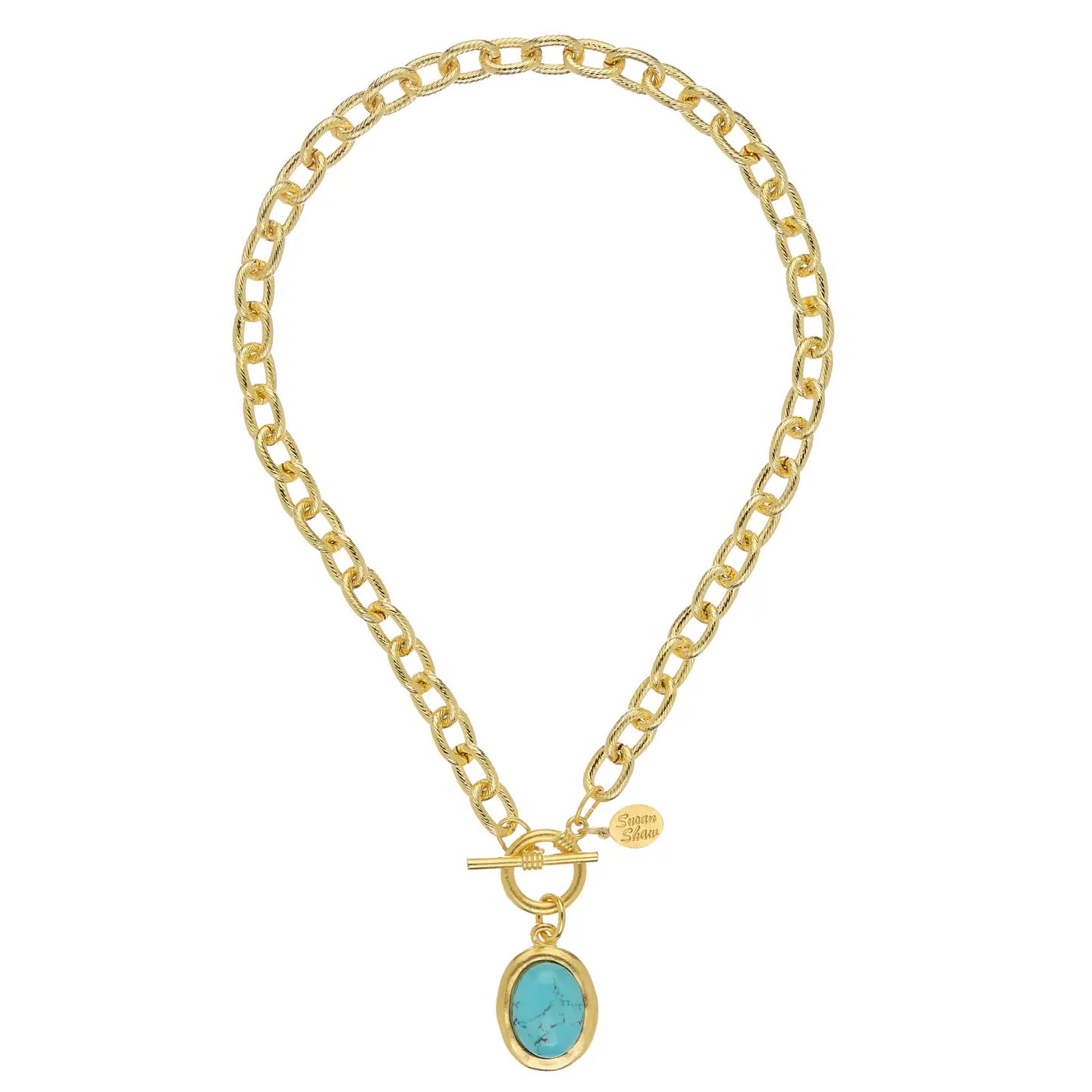 Caroline Toggle Necklace | Turquoise