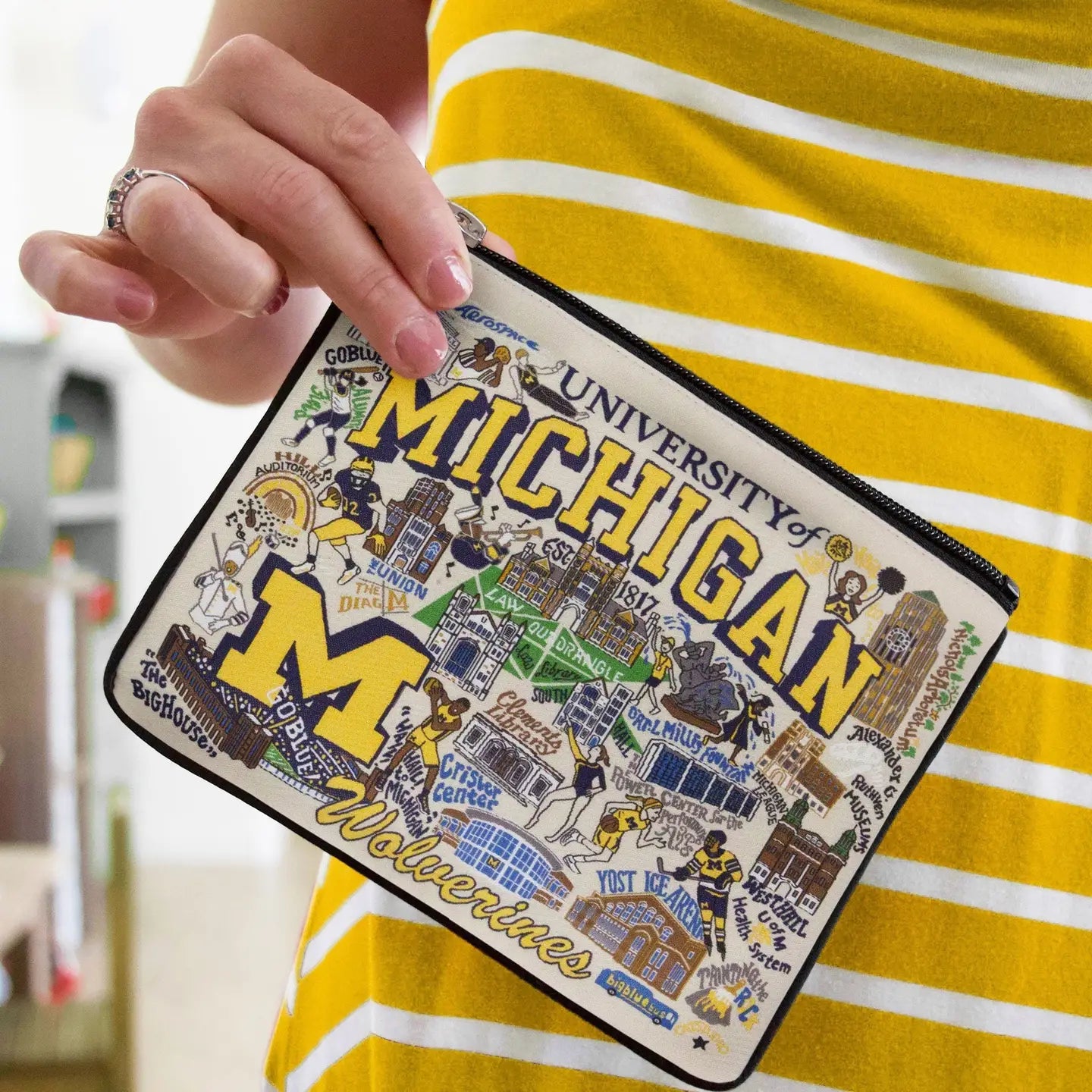 University of Michigan Collegiate Zip Pouch