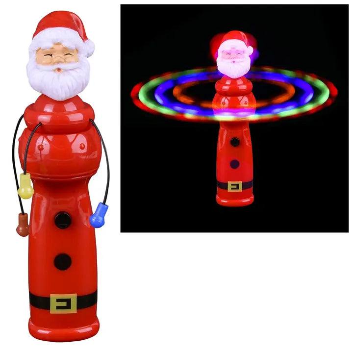 Light-Up Santa Spinning Orbit Wand