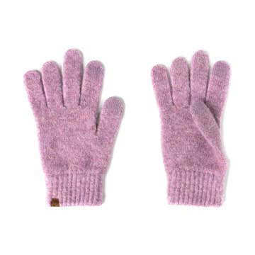 Knit Ultra Soft Gloves | Purple