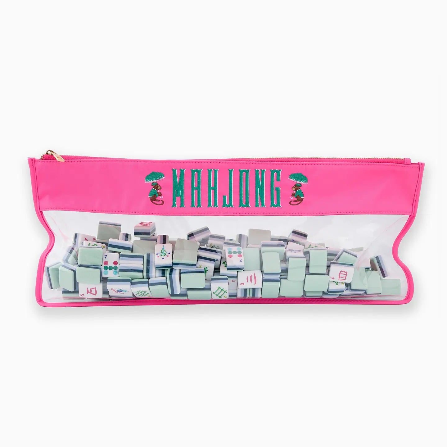 Mahjong Bag | Pink Monkey