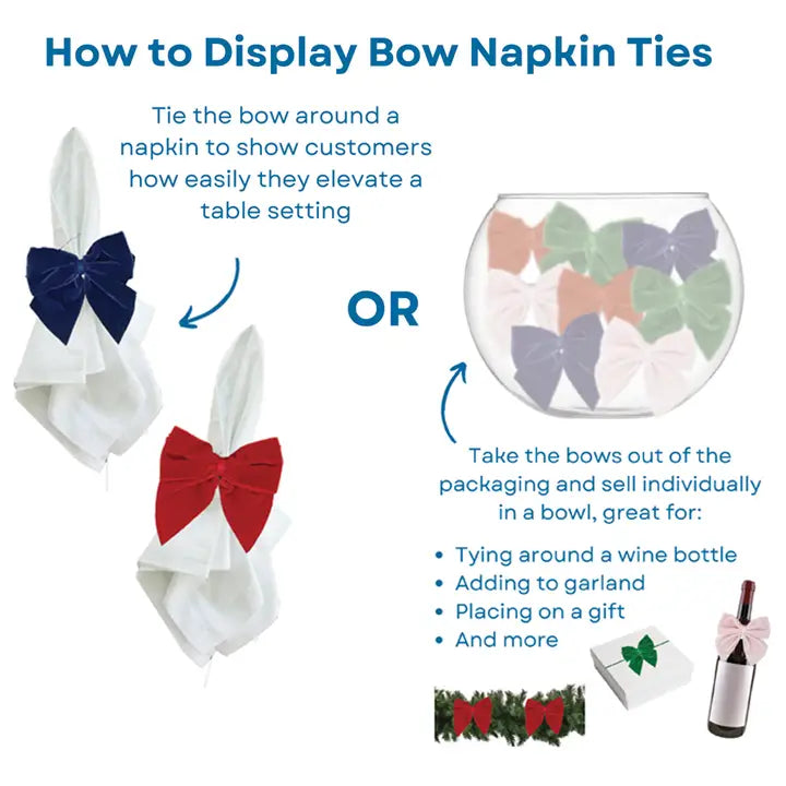 Bow Napkin Ties | Light Pink