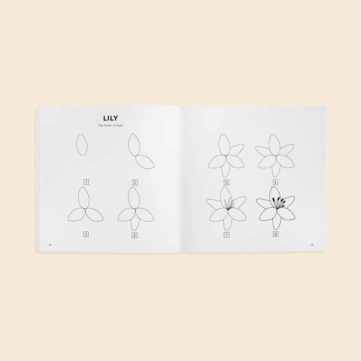 Modern Flowers: A How To Draw Book For Kids