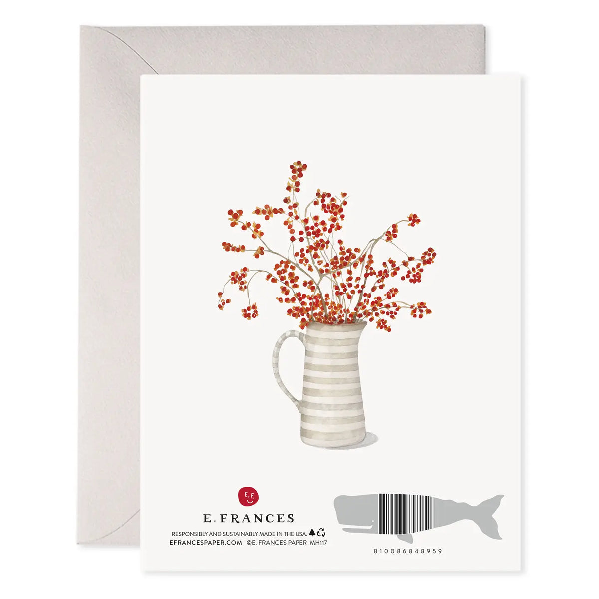 Greeting Card | Autumn Berry Wreath Thanksgiving