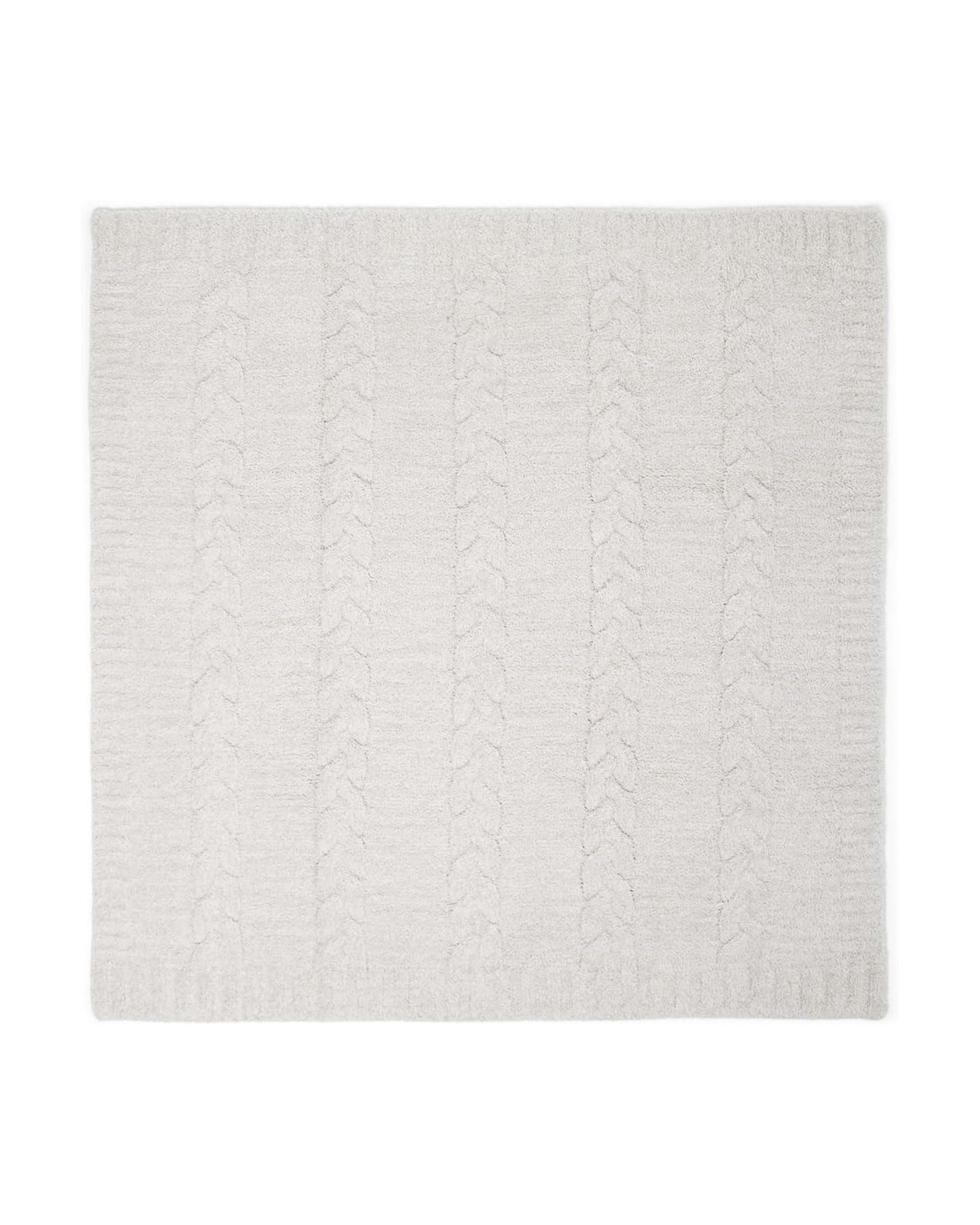 Braided Cable Receiving Blanket | Almond/Sandstone