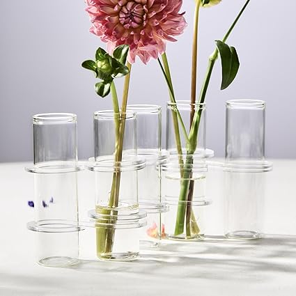 Hinged Tube Flower Arranger Vase