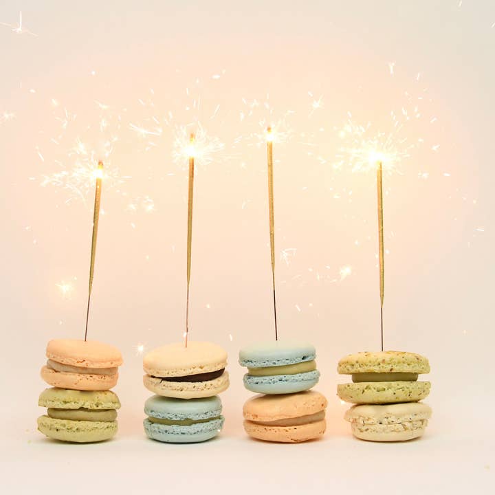 Birthday Sparkler Candles | 4" Gold | Assorted Colors