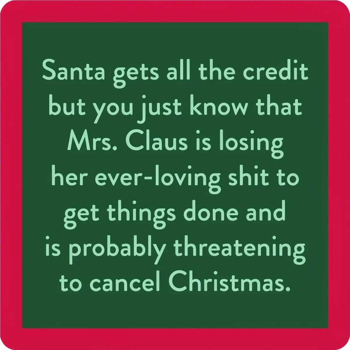 Coaster | Xmas Mrs. Claus