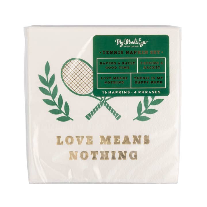 Cocktail Napkin Set | Tennis Sayings