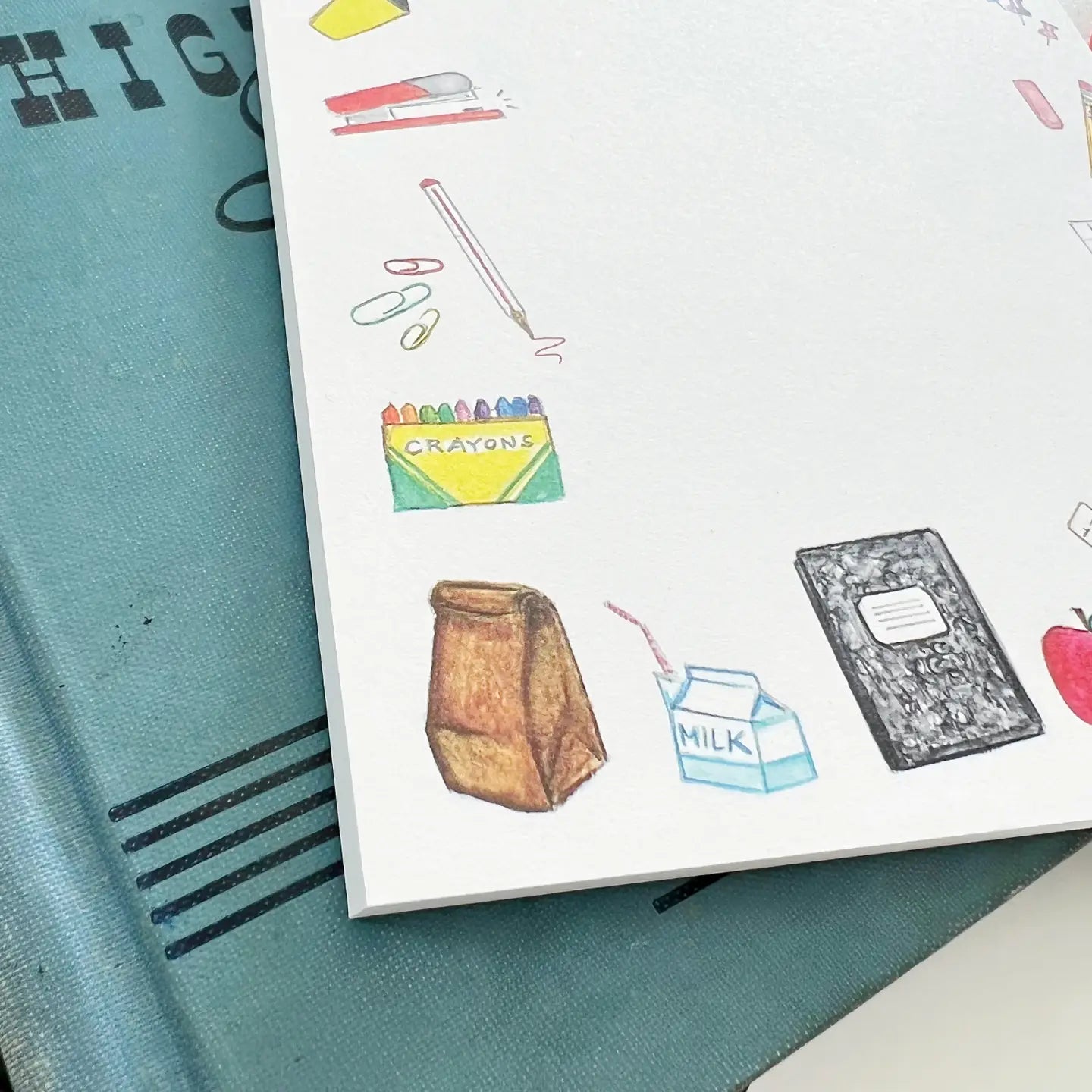 School Days Large Notepad