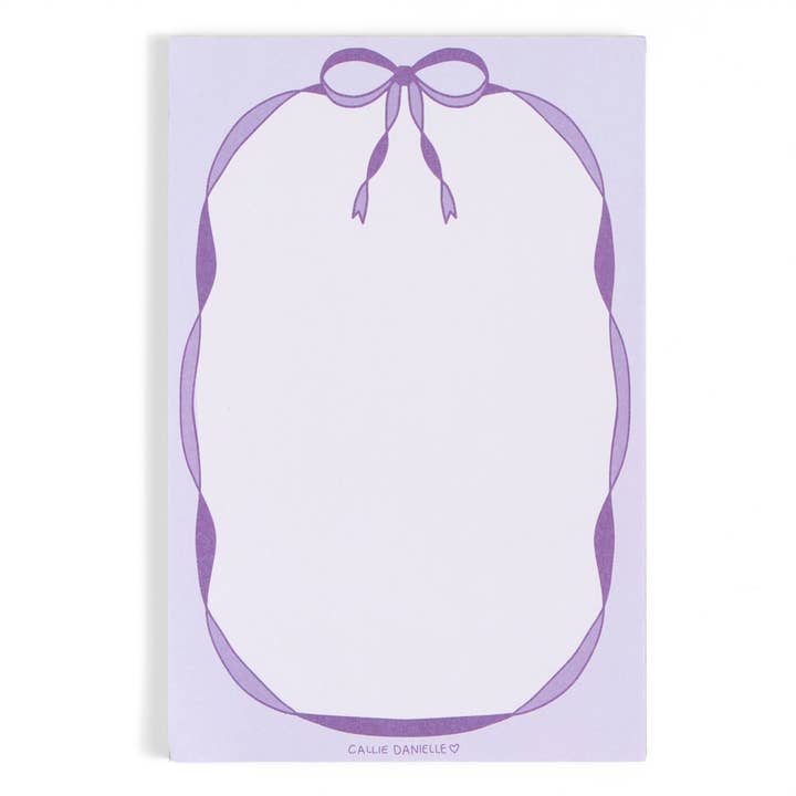Bow Notepad | Purple