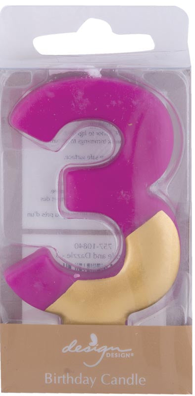 Birthday Candles | Razzle and Dazzle Numeric | Assorted