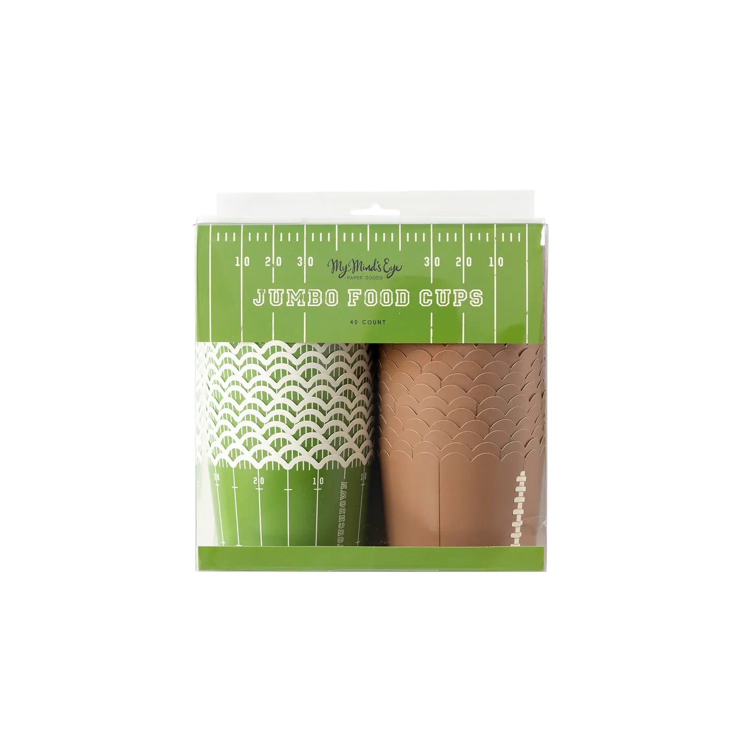 Football Jumbo Snack Cups