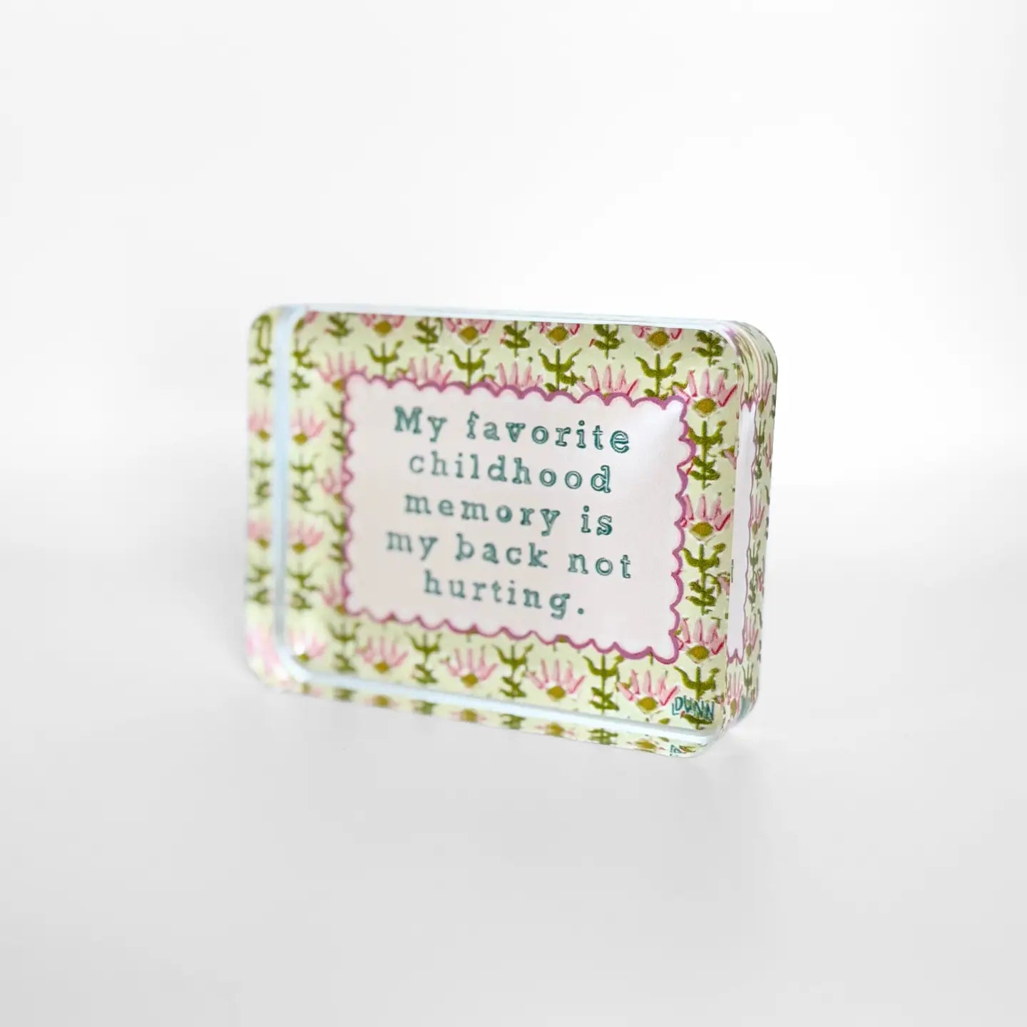 Acrylic Block | Favorite Childhood Memory