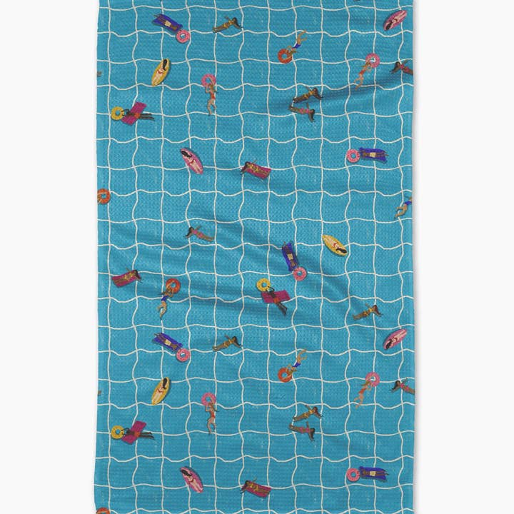 Tea Towel | At the Pool