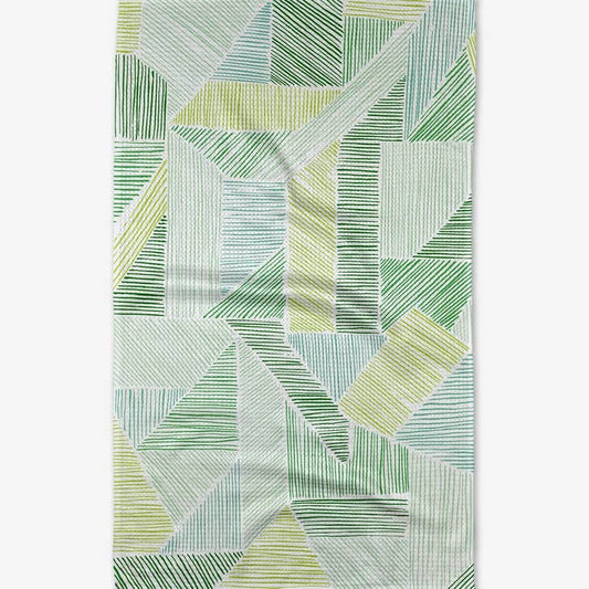 Tea Towel - Green Kites