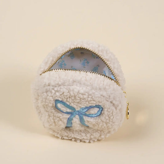 Teddy Pouch–Circle | Blue
