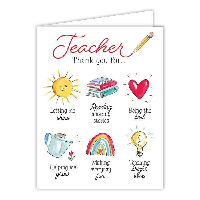 Greeting Card | Teacher | Thank You For...