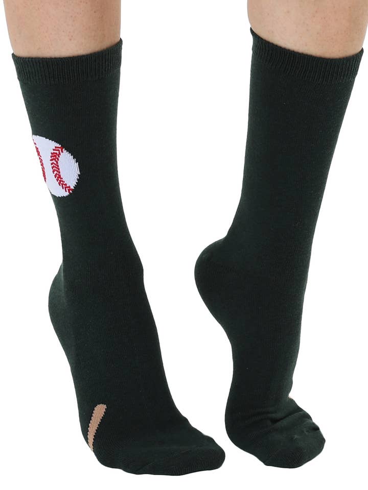 3D Packaged Crew Socks | Baseball w/ Bat