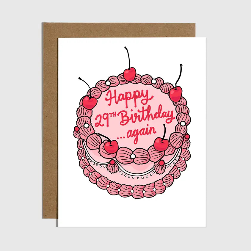 Birthday Card | Happy 29th Birthday Again