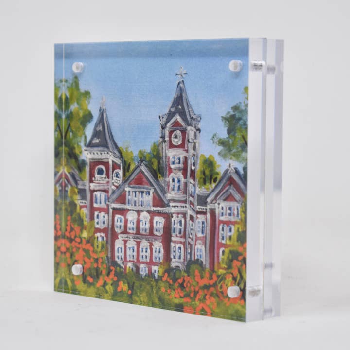 Auburn Landmark Acrylic Block | 4x4