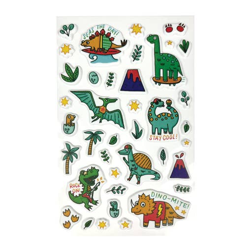 Stickiville Stickers | Dino-Mite! | Puffy