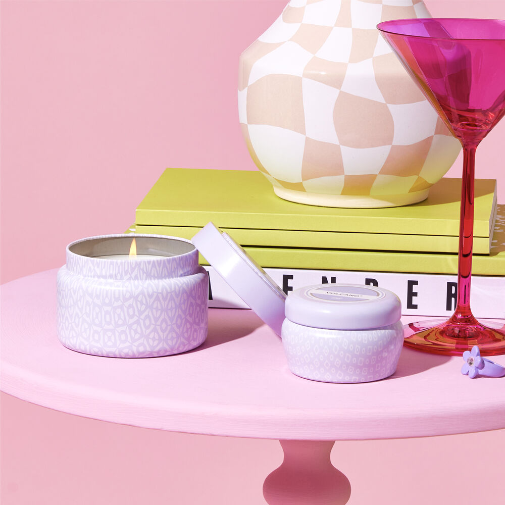 Volcano | Travel Tin Candle | Digital Lavender Printed