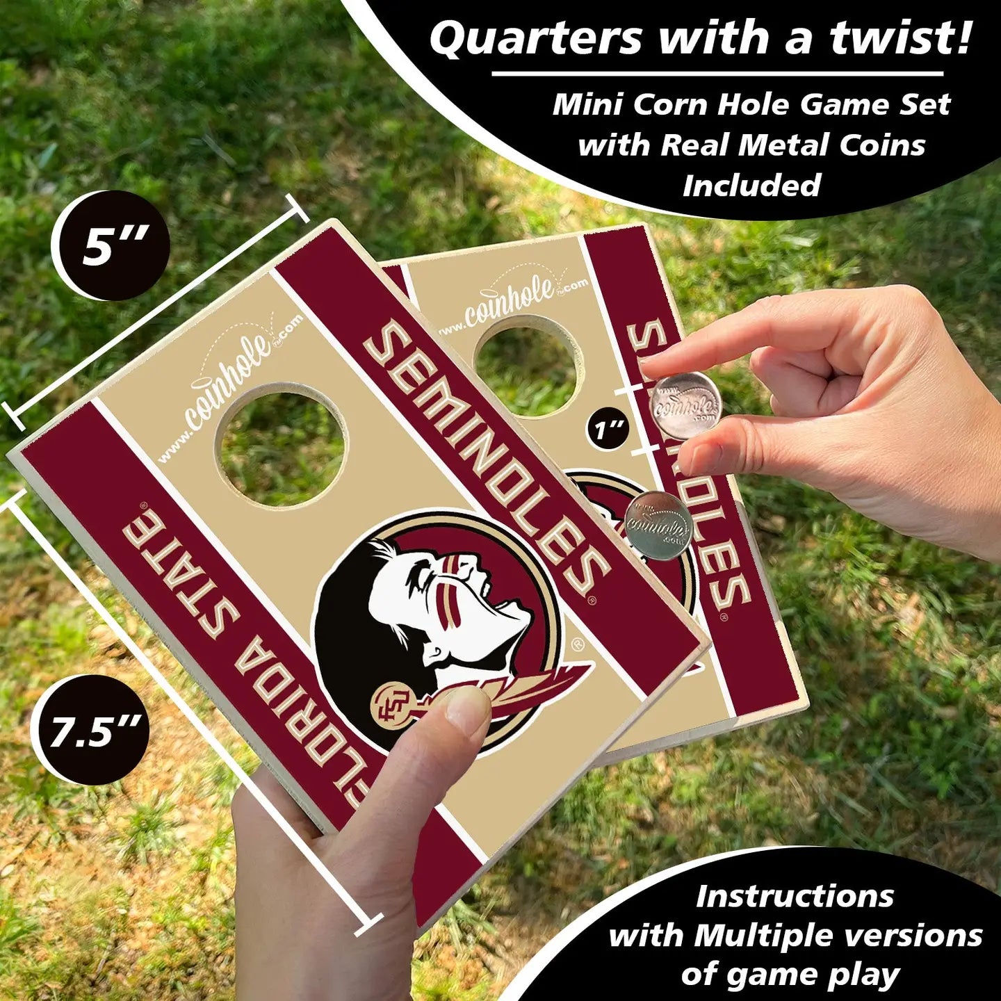 Coinhole Tabletop Game Set | Florida State University