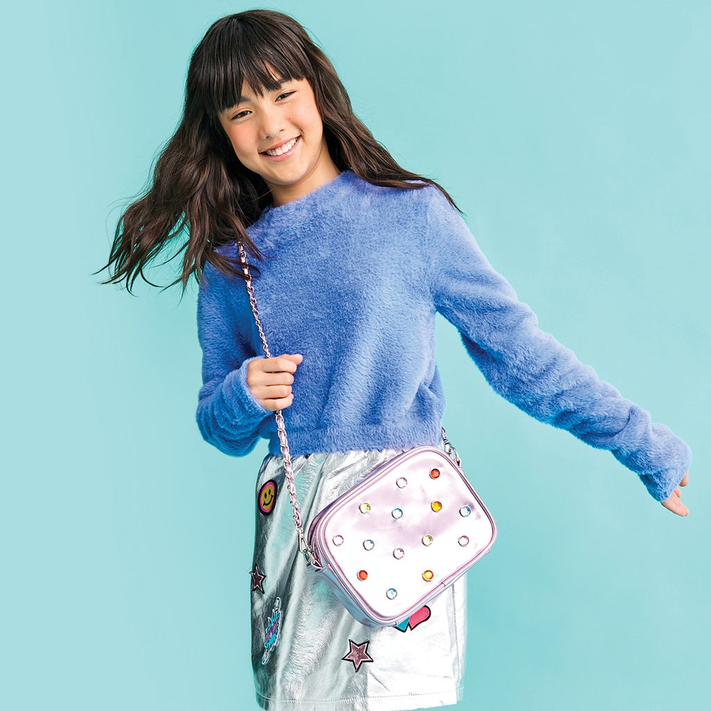 Pink Candy Gem Crossbody