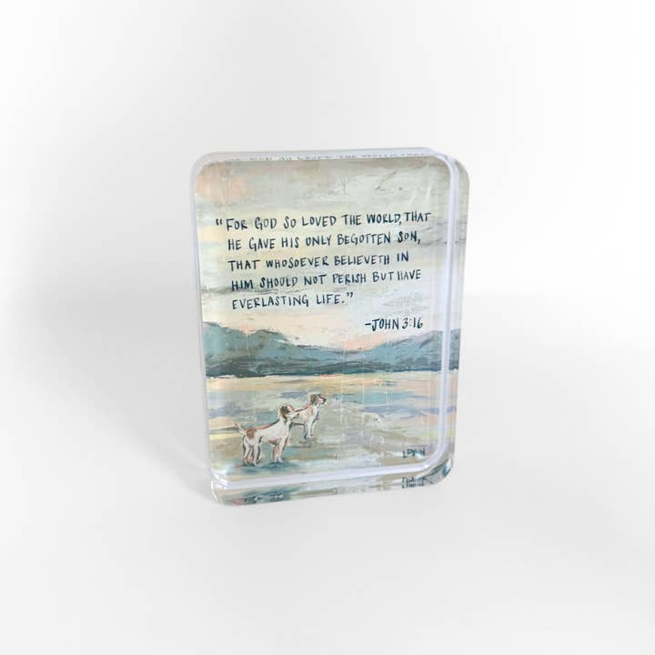 Acrylic Scripture Block | John 3:16