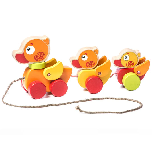 Cubika | Wooden Walk-A-Long Traveling Ducks