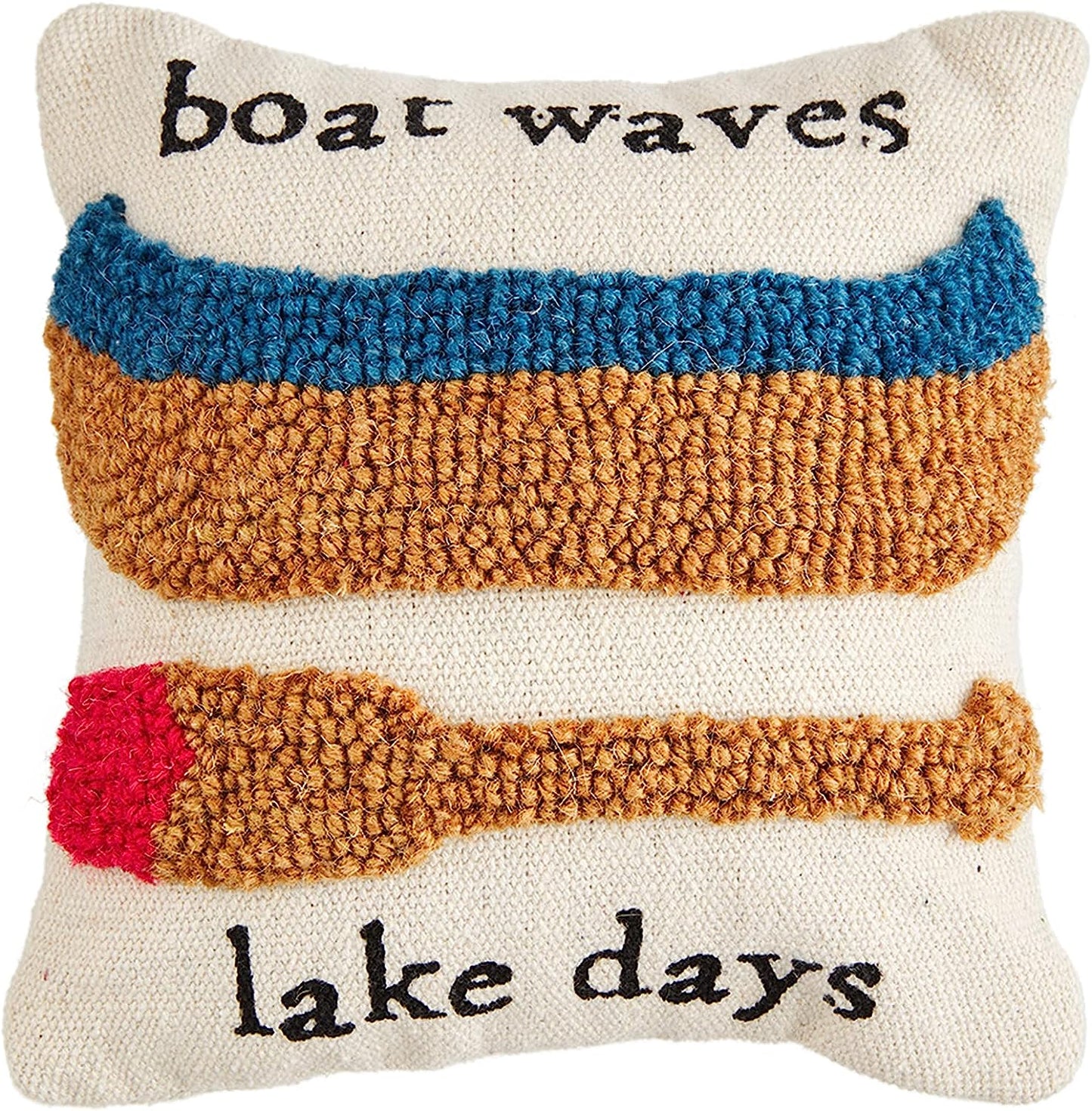 Canoe Mini Hook Lake Pillow