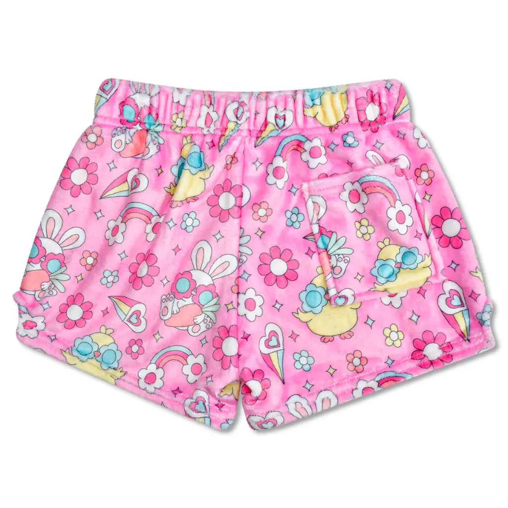Plush Shorts | Flower Chicks
