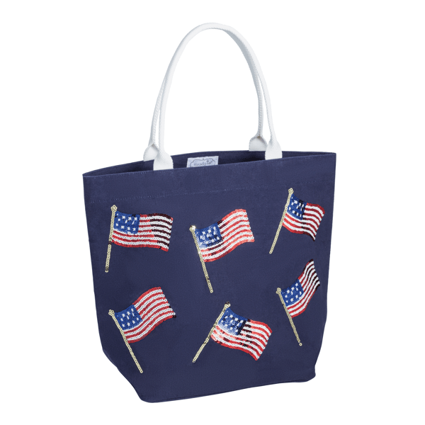 Blue Americana Sparkle Tote
