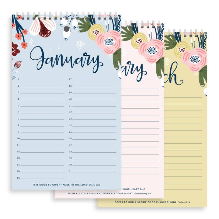 Yearly Gratitude Journal | Blush Floral