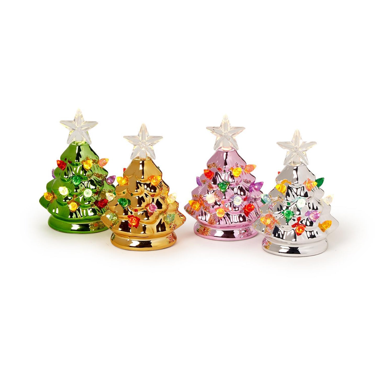 Metallic Mini Tree | LED | Assorted Colors