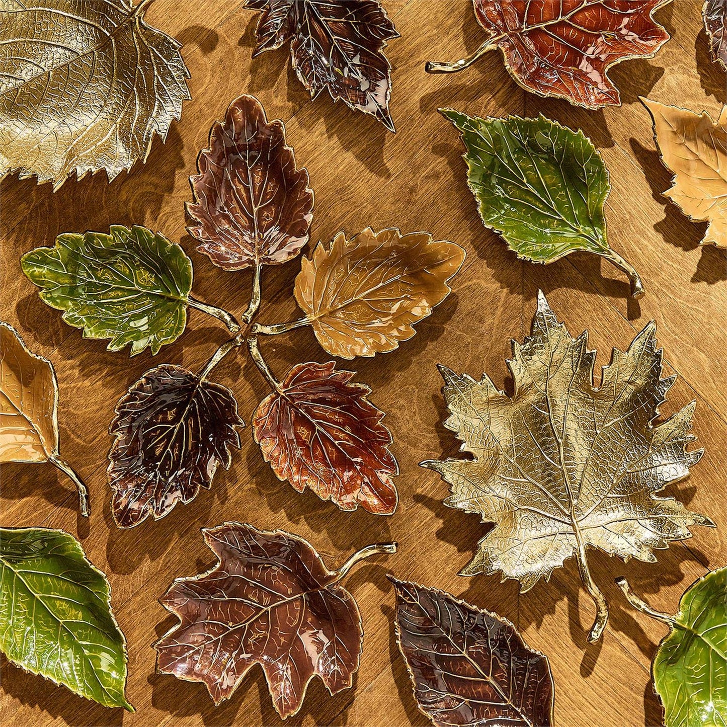 Enameled Leaf Trays | Assorted Styles