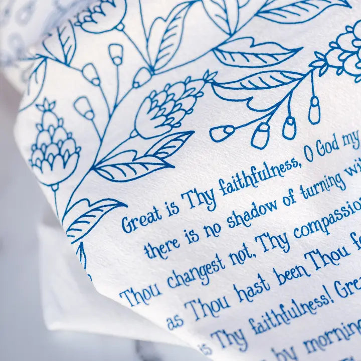 Tea Towel | Great Is Thy Faithfulness Hymn