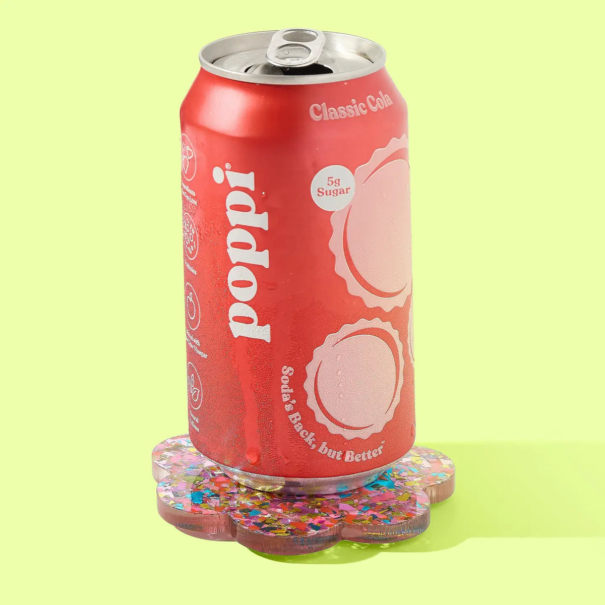 Scalloped Beverage Coaster | Happy Confetti