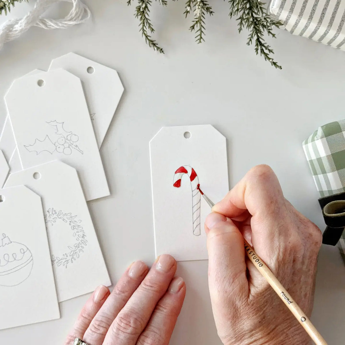 Paintable Gift Tags | Classic Christmas