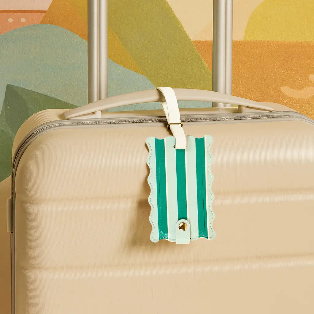 Jetsetter Luggage Tag | Sicily Stripes Teal