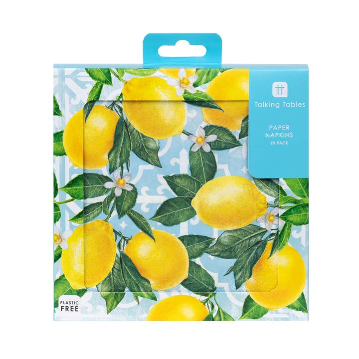 Lemon Paper Napkins | 20 Pack