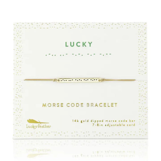 Morse Code Bracelet | Lucky