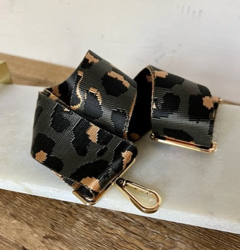 Bag Strap - Leopard Slate