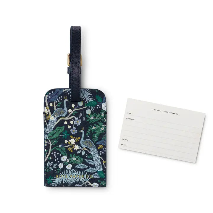Peacock Luggage Tag