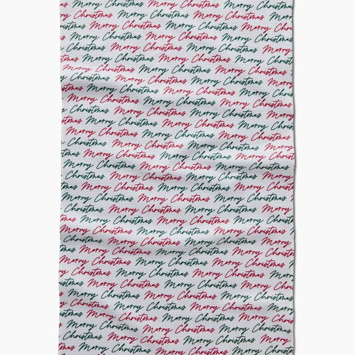 Tea Towel | Merry Christmas Greetings