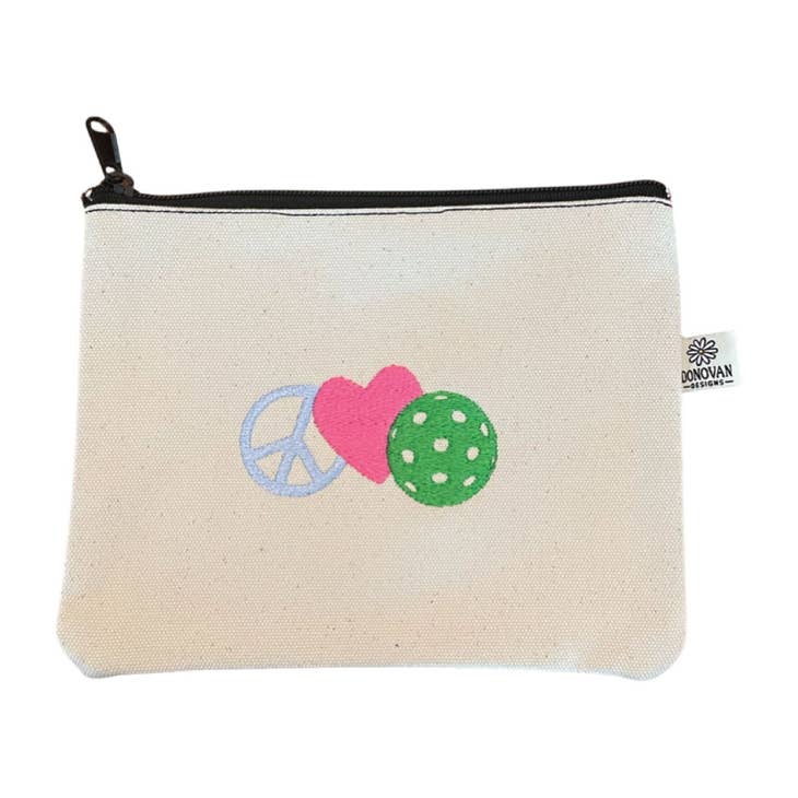 Peace Love Pickleball Bittie Bag