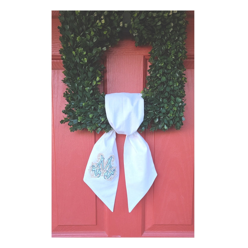 Linen Sash | White