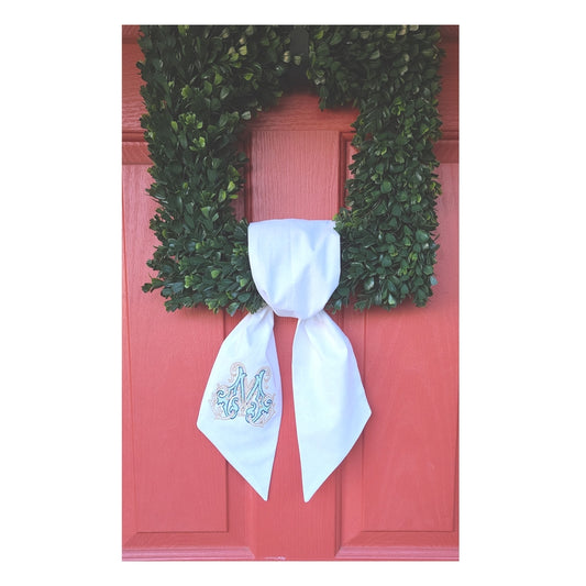 Linen Sash | White