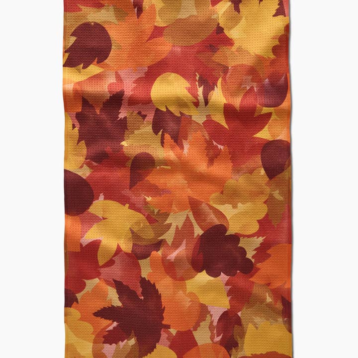Tea Towel | Watercolor Fallen Leaves